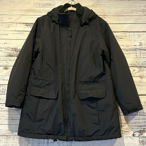 Lands End Polartec Fleece Lined Jacket Size‎ L 14-16 - Picture 1 of 6